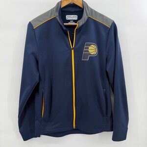 NBA Exclusive Collection Indiana Pacers Mens Small Navy Blue Full Zip Jacket